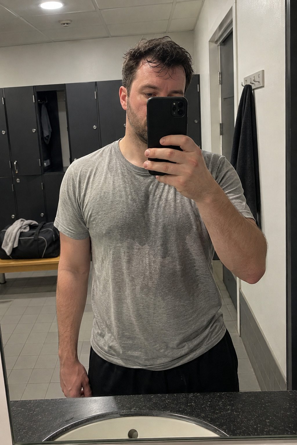 Mirror photo after a session